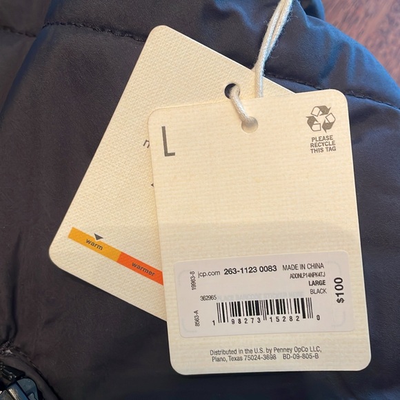 ANA black zip up puffer jacket - Picture 7 of 13